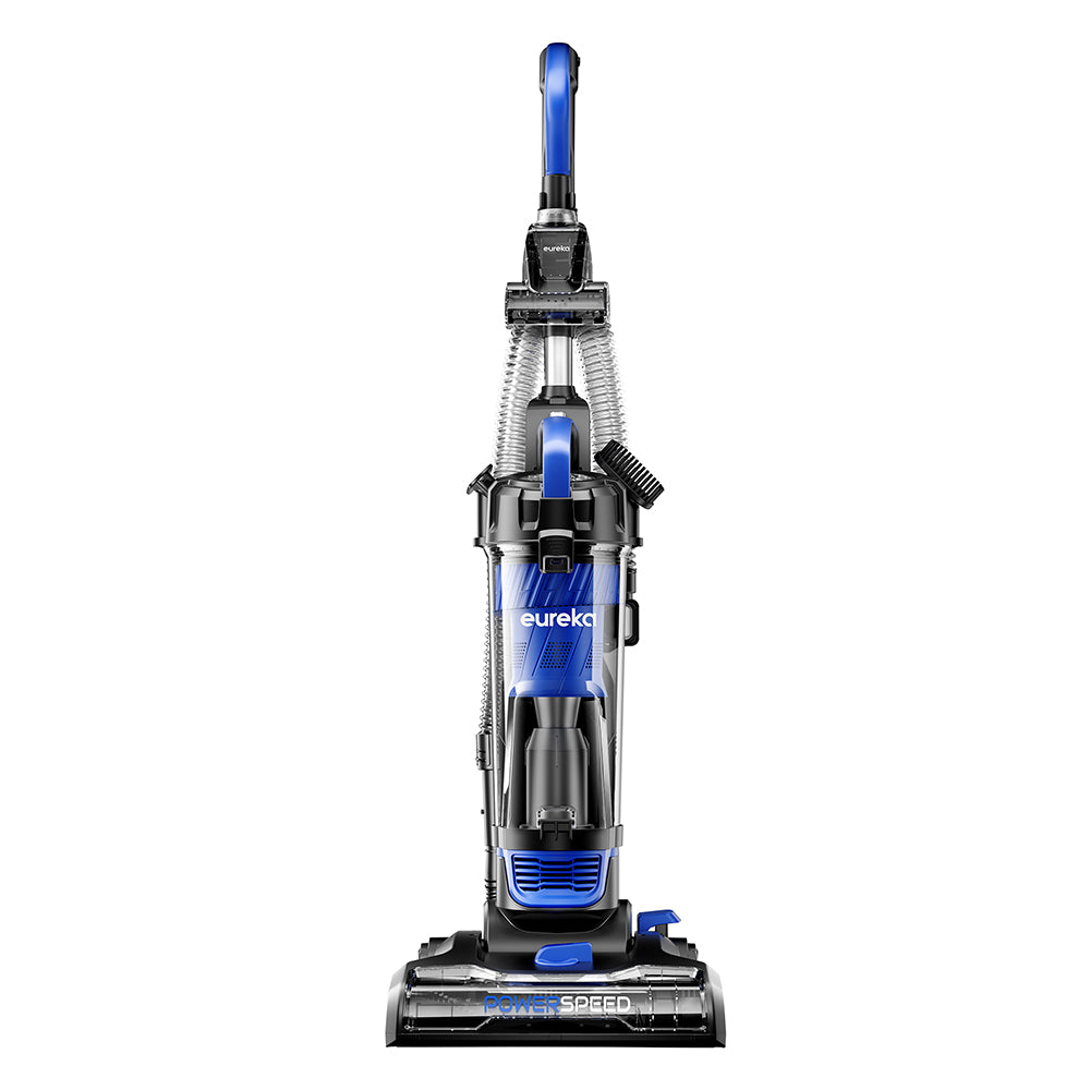 EurekaC Lightweight Powerful Upright Vacuum Cleaner for Carpet and Hard Floor, PowerSpeed, New Model,Blue,black/New Model NEU280